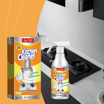 Jue-Fish Kitchen Foam Cleaner, Household Kitchen Range Hood Heavy Oil Stain Foam Cleaner Oil Stain Net