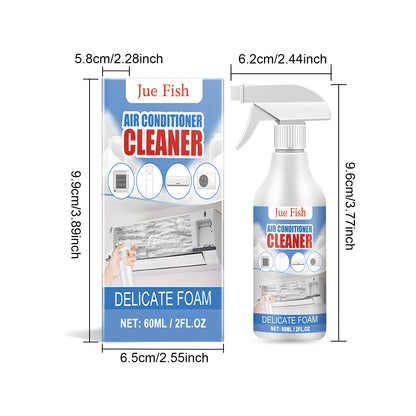 Jue-Fish air conditioner cleaner, household air conditioner on-hook, no dismantling, no washing, odor removal, descaling foam air conditioner cleaning