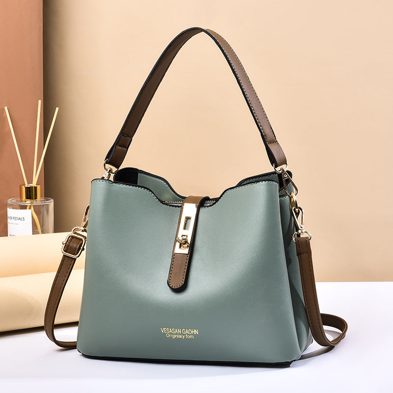 Women's bag 2024 new fashion korean style trendy minimalist elegant shoulder crossbody bag chic bucket tote handbag