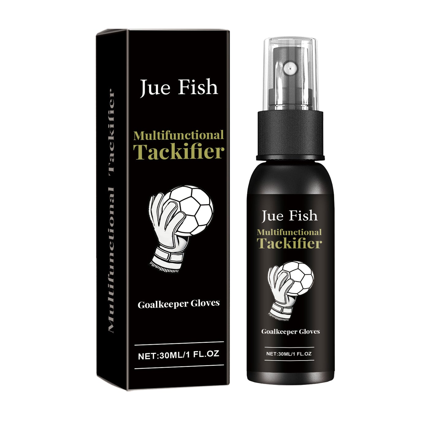 JUE FISH Goalkeeper Gloves Grip Spray, Improve Viscosity Assist Improve Grip Strength Adhesive Spray