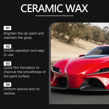 Car care wax, paint surface brightening, anti-fouling and anti-oxidation, convenient wiping, polishing, maintenance and paint marks