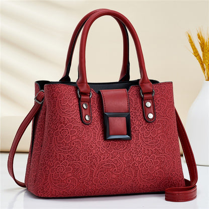 Wholesale women's handbags: 2026 spring new arrivals - european and american fashion lace pattern shoulder bag, tote, and crossbody bag - dropshipping available for export