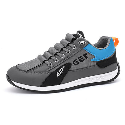 Soft-soled men's shoes, new for spring 2025, korean style athletic sneakers, lightweight white slip-on fashion shoes, like the classic "forrest gump" shoes