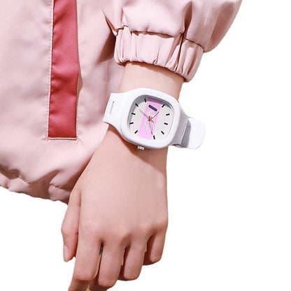 2022 new women's watch - trendy, instagrammable, versatile, perfect for students (middle & high school), men's niche square digital watch