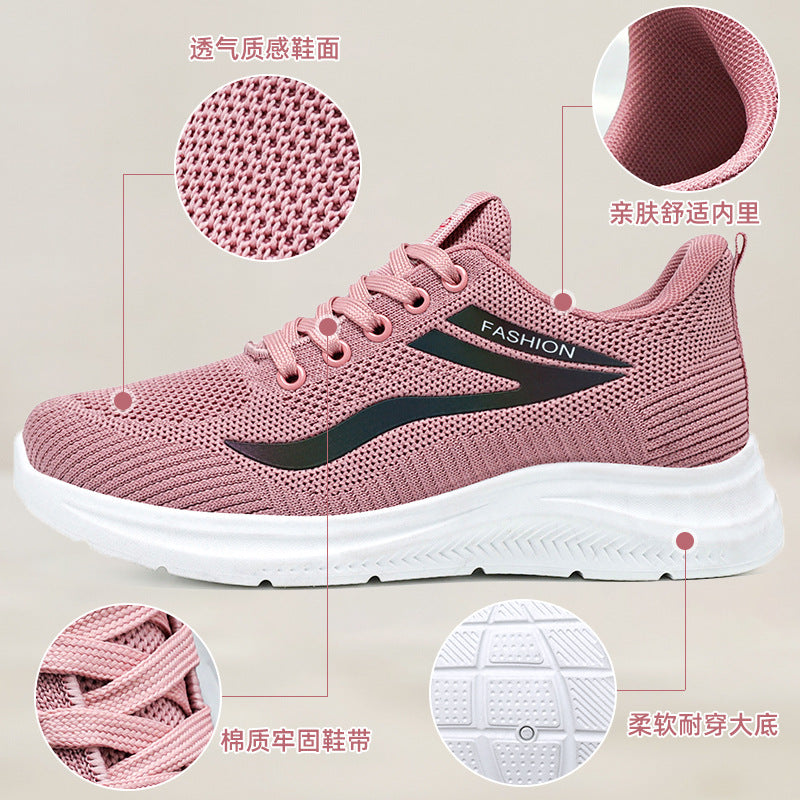 Women's shoes 2026 spring new arrivals: hot-selling plus size cross-border shoes, soft-soled casual sneakers for women