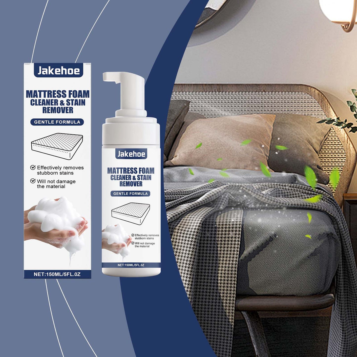 Jakehoe mattress cleaner, suitable for mattress carpet oil stains daily maintenance multi-functional cleaner