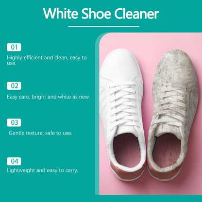 JAKEHOE white shoe cleaner, deep cleaning dust stains, yellow edges, leave-in white shoe cleaner