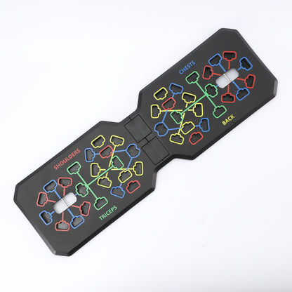 T-bar multifunctional push-up board with assist bars - home gym chest & abdominal muscle training equipment
