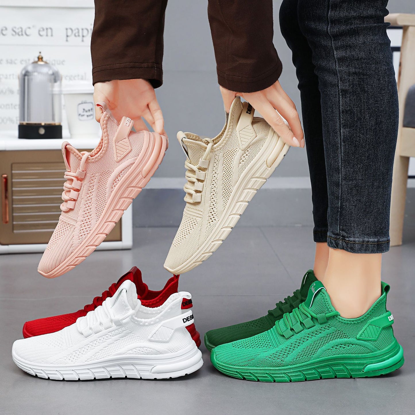 Women's spring new arrivals: factory direct fashion casual sneakers & single shoes - wholesale & cross-border dropshipping - flyknit women's footwear