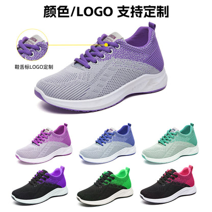 Women's spring collection: breathable athletic sneakers, lightweight & comfortable flats, flyknit slip-ons, versatile & stylish mesh shoes