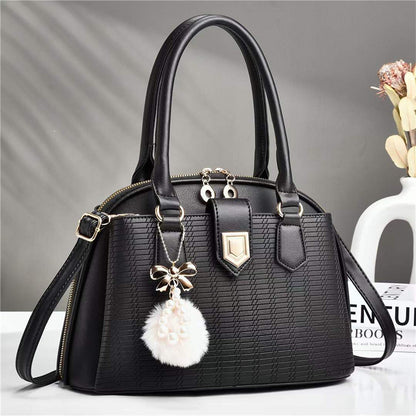 Fashion embossed women's bag 2026 casual large capacity satchel bag k-style high-end new shoulder crossbody bag wholesale