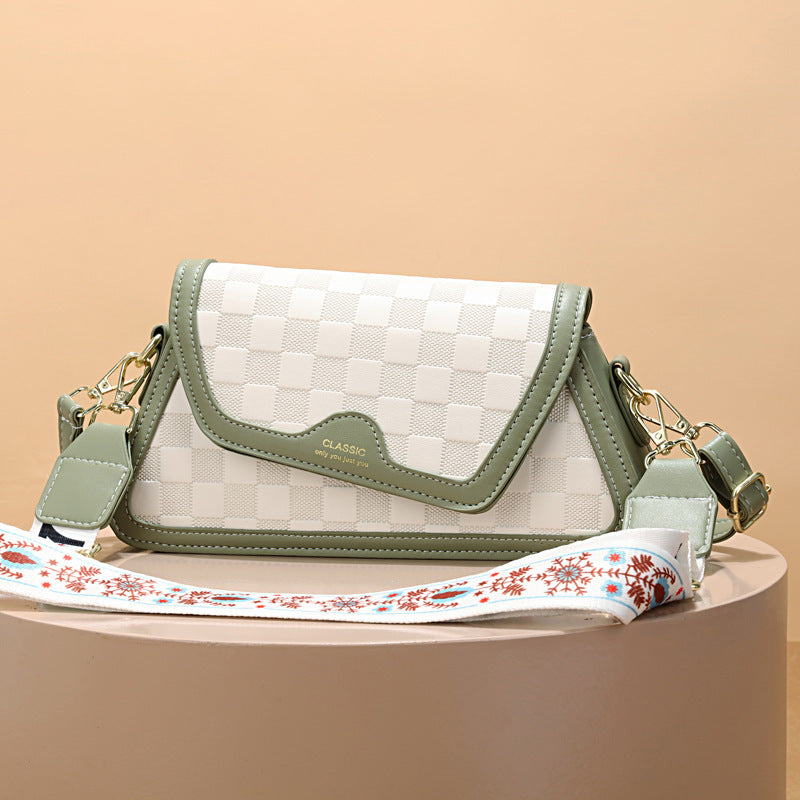 Women's bag 2024 summer new arrival: minimalist trendy fashion small square bag, shoulder bag, crossbody bag, color block cross-border handbag