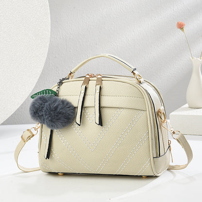 Women's medium bag 2026 spring new trendy korean style fresh fashion shoulder crossbody small square bag - dropshipping available