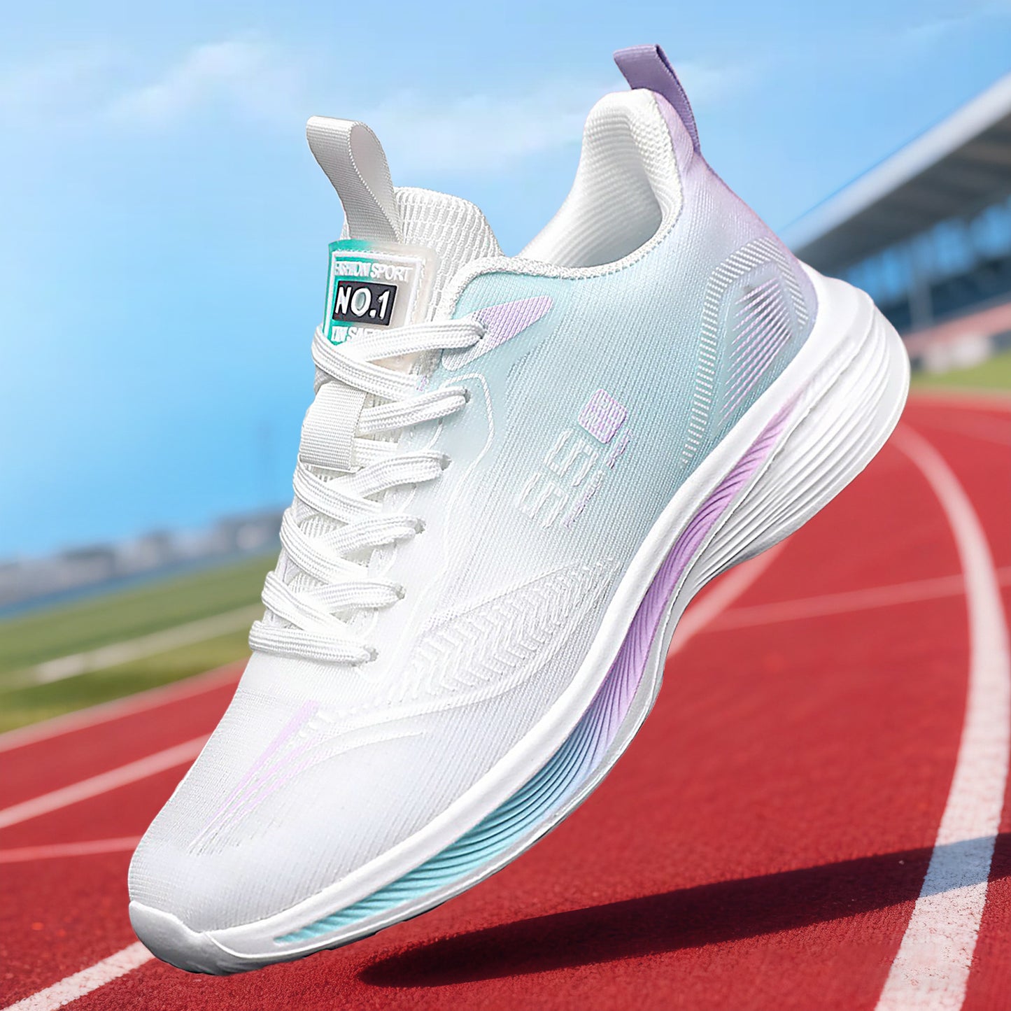 Women's spring ultralight mesh breathable athletic shoes, speed running shoes, versatile casual lightweight soft sole shock-absorbing sneakers