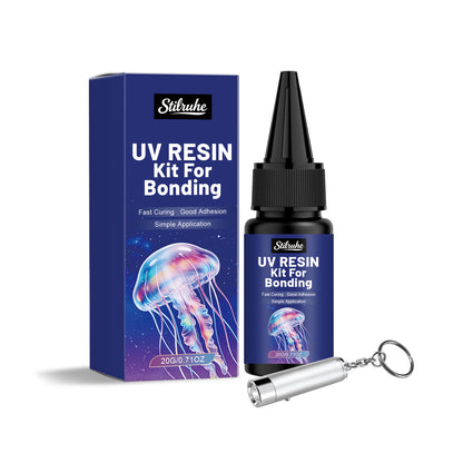 Stilruhe UV resin Epoxy set, transparent handmade DIY jewelry, odorless, quick-drying and easy to operate