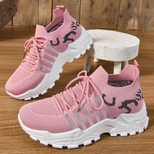 Women's shoes: versatile spring styles, plus sizes available. breathable mesh sneakers, retro chunky sole, korean style casual shoes for export