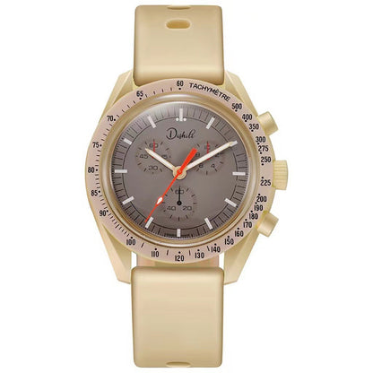 tiktok hot-selling couple's student super-lightweight silicone casual sports watch - planet & moon series