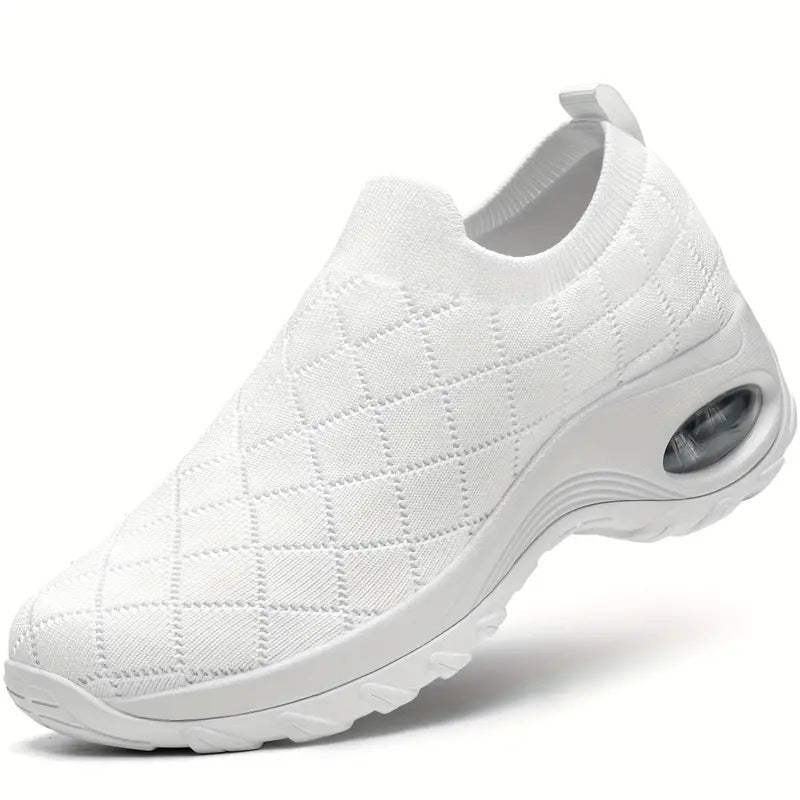 Cross-border export women's shoes plus size 2025 fly knitting socks one-legged casual shoes breathable casual air cushion sports shoes