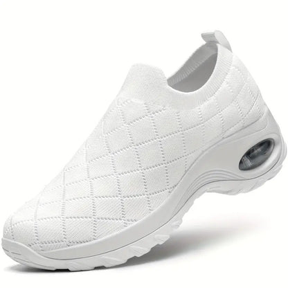 Cross-border export women's shoes plus size 2025 fly knitting socks one-legged casual shoes breathable casual air cushion sports shoes