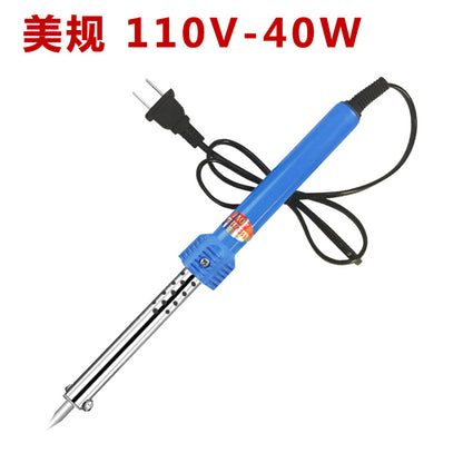 Wholesale 110V60W electric soldering iron US standard 220 external heating type 30 watts national standard EU glue handle multi-purpose pointed nozzle lorie set