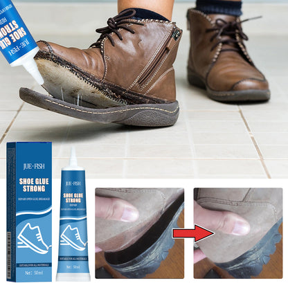 JUE-FISH shoe glue, sports shoes leather shoes waterproof multi-purpose shoe repair leather shoes sole glue adhesive