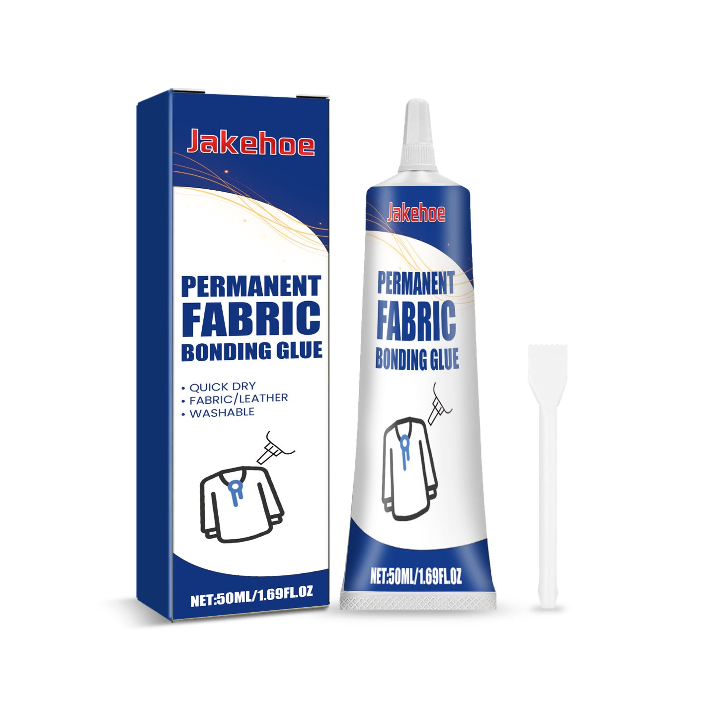 Jakehoe clothing transparent waterproof adhesive, temperature-resistant and water-resistant denim clothing fabric adhesive glue