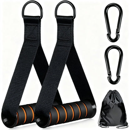 Resistance band handle - dual color grip, pull rope handle, back resistance band accessory, fitness equipment accessory