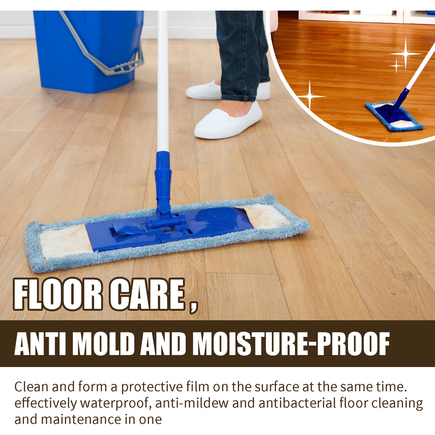 OUHOE Furniture Beeswax Spray, Furniture Floor Care Polished Waterproof Anti-Dry Crack Scratch Renovation Care Spray