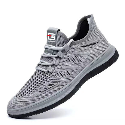 Flyknit men's shoes new summer mesh breathable casual shoes soft bottom non-slip casual fashion sports shoes cross-border wholesale