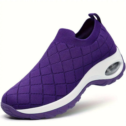 Cross-border export women's shoes plus size 2025 fly knitting socks one-legged casual shoes breathable casual air cushion sports shoes