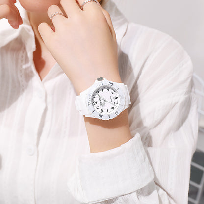 New wish hot-selling fresh sport silicone fashion racing business quartz couple watch wholesale