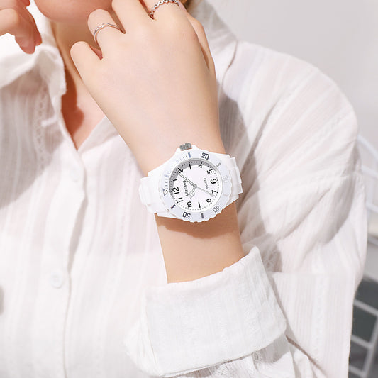 New wish hot-selling fresh sport silicone fashion racing business quartz couple watch wholesale