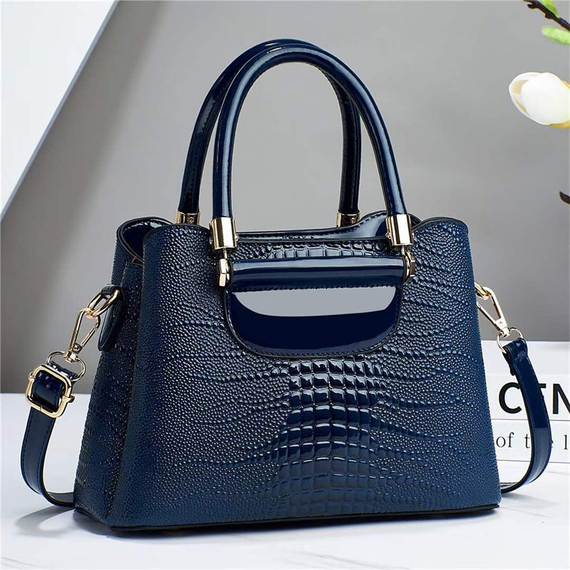 New trendy fashion women's bag - shoulder bag, crossbody bag, handbag - vintage crocodile pattern, large capacity, mom bag - dropshipping available