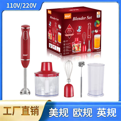 Cross-border blender - home kitchen food processor, juicer, stainless steel blade, multifunctional handheld food stick