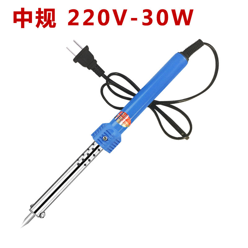 Wholesale 110V60W electric soldering iron US standard 220 external heating type 30 watts national standard EU glue handle multi-purpose pointed nozzle lorie set
