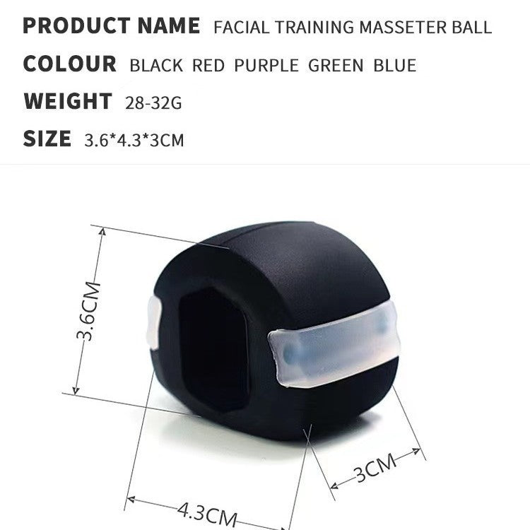 Facial masseter silicone exerciser face shaping masseter ball jaw trainer