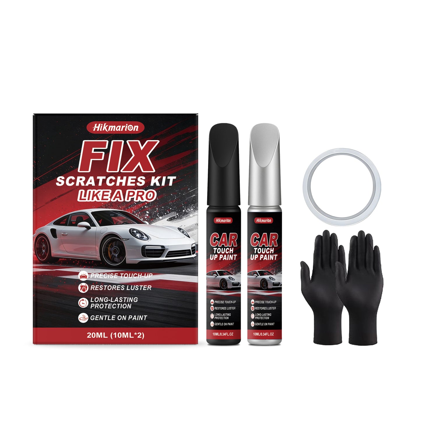 Hikmarion Car Refinish Kit, Body Paint Care Refurbishment Polishing Refinish Scratch Care