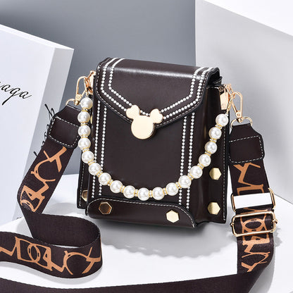 Women's bag 2024 winter new arrival: trendy and stylish double-strap phone bag, shoulder bag, crossbody bag, and handbag - dropshipping available