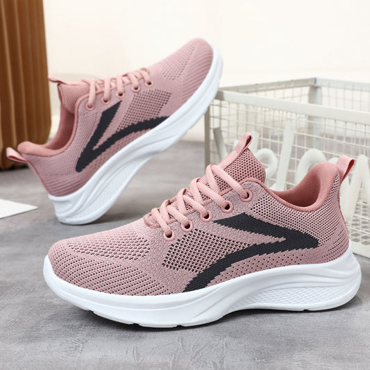 Jinshiyuan |   Women's soft-soled sneakers: comfortable, casual, stylish, and versatile. breathable mesh running shoes.