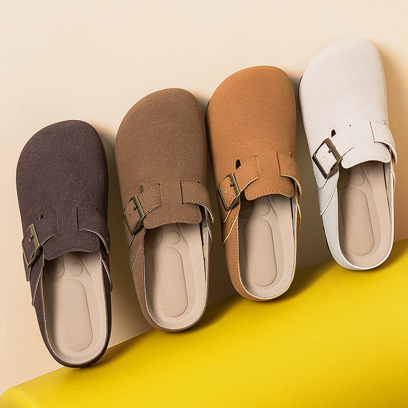 Women's summer new birkenstock shoes breathable slippers soft sole comfortable sandals fashionable versatile casual shoes trendy single shoes