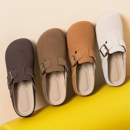 Women's summer new birkenstock shoes breathable slippers soft sole comfortable sandals fashionable versatile casual shoes trendy single shoes