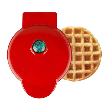 Portable mini heart waffle maker bread maker round sandwich maker light meal maker breakfast maker heart-shaped waffles
