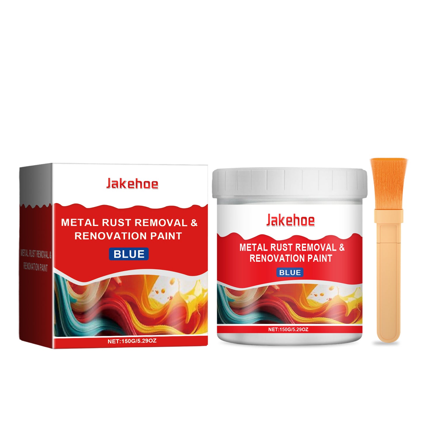JAKEHOE water-based metal anti-rust paint, water-resistant and anti-rust metal primer, refurbished, stable and durable, multi-color optional