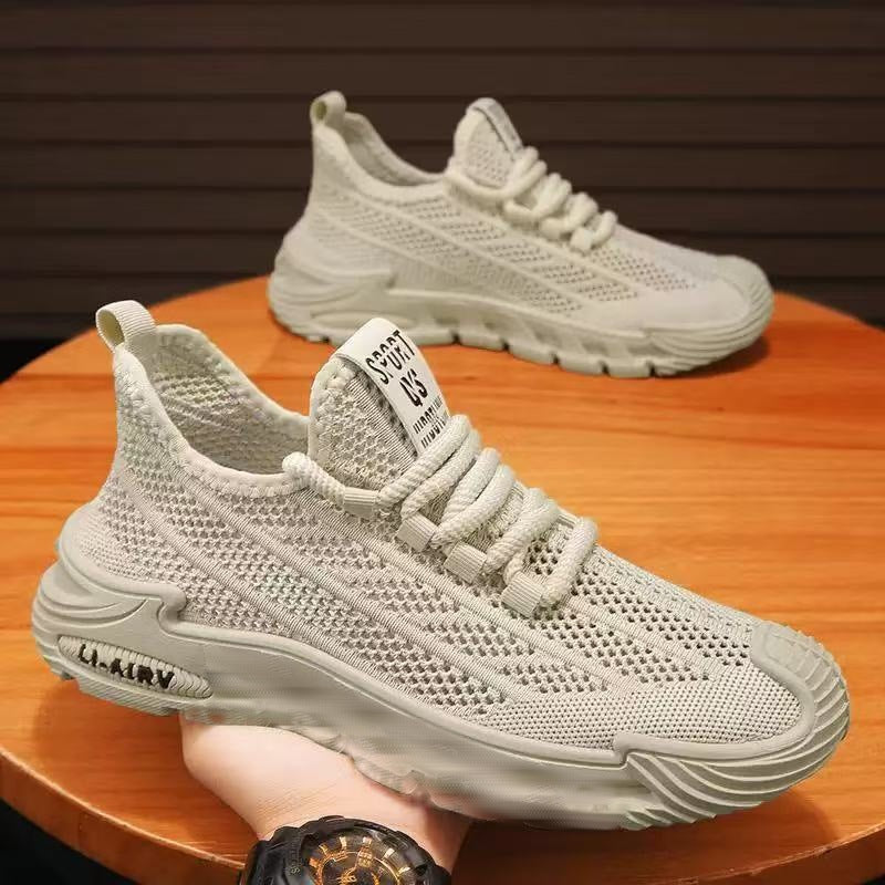 Slip-on men's shoes breathable casual shoes trendy minimalist men's sneakers non-slip soft sole work safety shoes wholesale