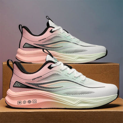 Plus Size Men's Shoes 2026 New Style Soft Sole Student Shock Absorbing Rebound Sports Shoes Breathable Outdoor Running Shoes Wholesale