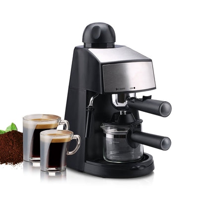 Coffee machine - compact home automatic grinding & brewing espresso machine with steam milk frother