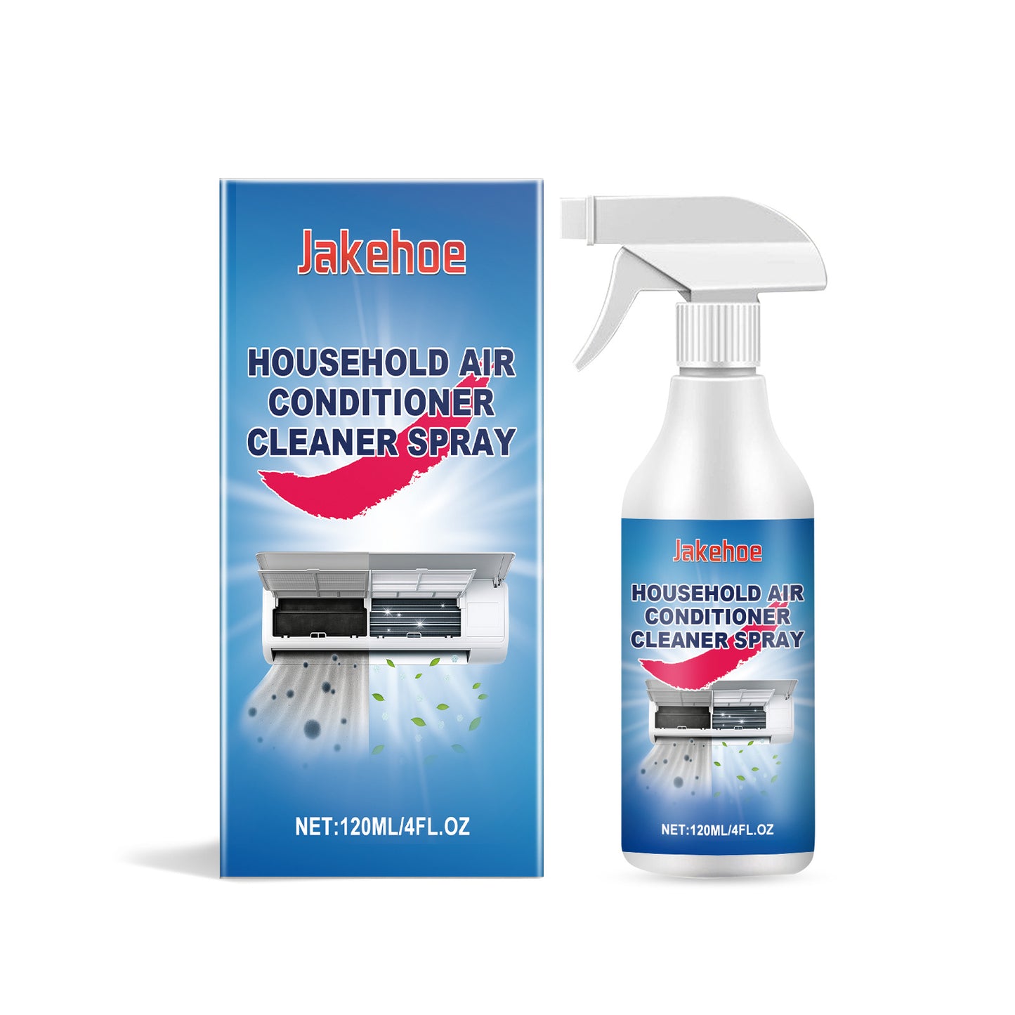 Jakehoe household air conditioner cleaner household air conditioner on-hook internal machine filter to remove dirt and odor cleaner