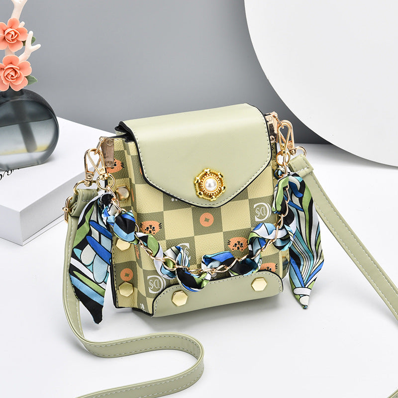 Trendy & chic girl's phone bag - 2026 new arrival: stylish crossbody bag, unique plaid coin purse - dropshipping available