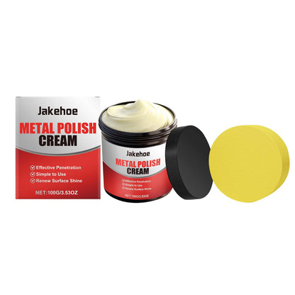 JAKEHOE metal polishing paste, cleaning kitchen stove metal kitchen utensils pot bottom rust black dirt decontamination polishing paste