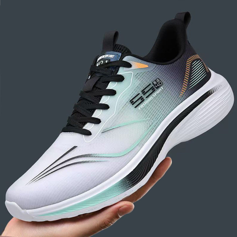 Men's new ice silk mesh breathable running shoes - cold bonding, ultra-lightweight, shock-absorbing eva soft sole sneakers